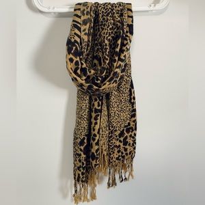 Leopard print scarf